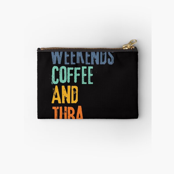 Item preview,  Funny Retro Weekends Coffee and Tuba designed and sold by WeirdlyRare.