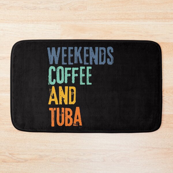 Item preview,  Funny Retro Weekends Coffee and Tuba designed and sold by WeirdlyRare.