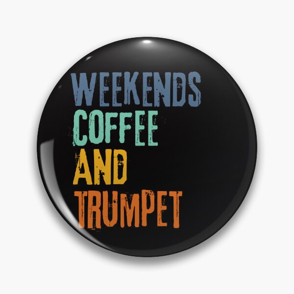 Item preview, Funny Retro Weekends Coffee and Trumpet designed and sold by WeirdlyRare.