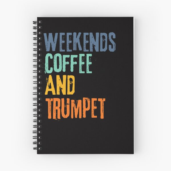 Item preview, Funny Retro Weekends Coffee and Trumpet designed and sold by WeirdlyRare.