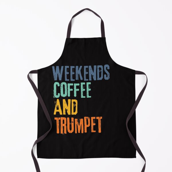 Item preview, Funny Retro Weekends Coffee and Trumpet designed and sold by WeirdlyRare.