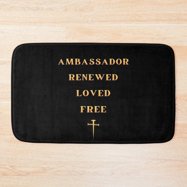 Item preview, Ambassador Renewed Loved Free Positive Bible Verse Christian designed and sold by Ceramic Scripture.