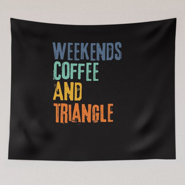 Item preview,  Funny Retro Weekends Coffee and Triangle designed and sold by WeirdlyRare.