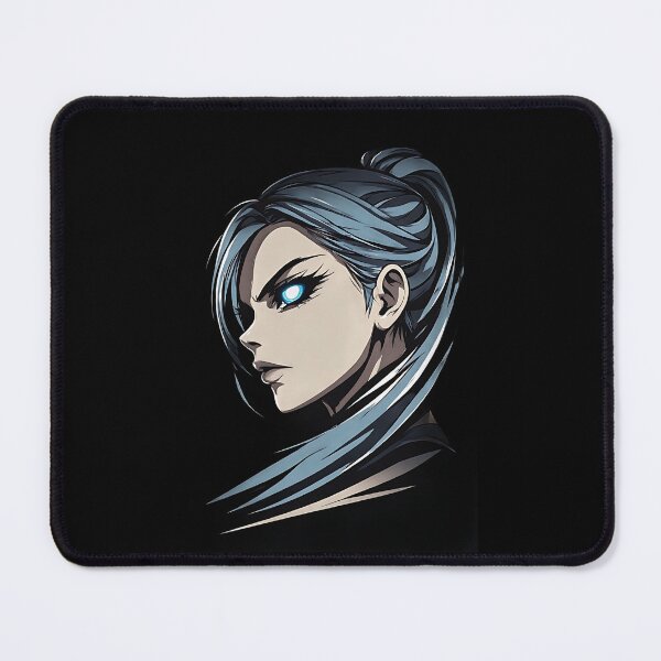 Item preview, Elegant Anime Girl Profile Blue Hair Glowing Eye designed and sold by UrbanPrts.