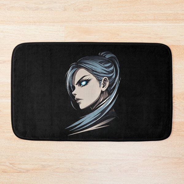 Item preview, Elegant Anime Girl Profile Blue Hair Glowing Eye designed and sold by UrbanPrts.