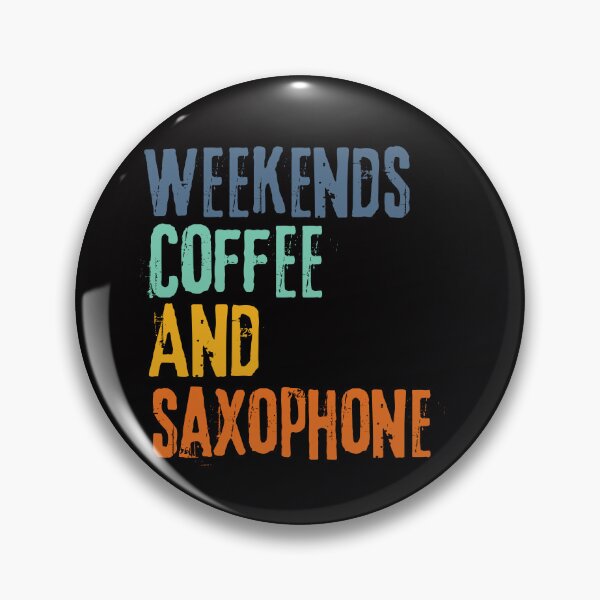 Item preview, Funny Retro Weekends Coffee and Saxophone designed and sold by WeirdlyRare.
