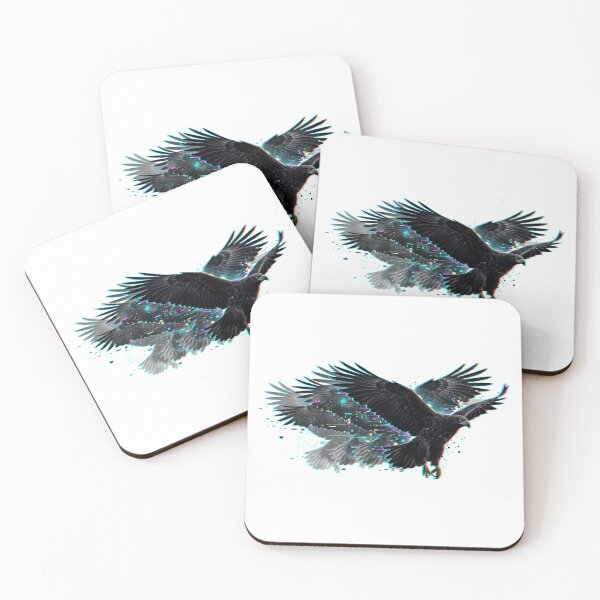 Item preview, Glitch Eagle Lag Neon Digital Art Glitchbeasts designed and sold by GhezArt.