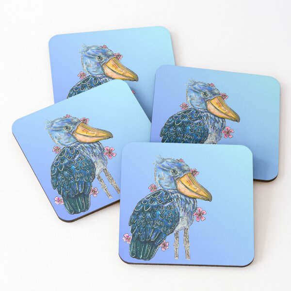 Item preview, Ombre Blue Shoebill Stork designed and sold by Ruby Tiger Creations.