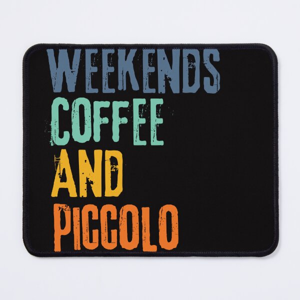 Item preview, Funny Retro Weekends Coffee and Piccolo designed and sold by WeirdlyRare.