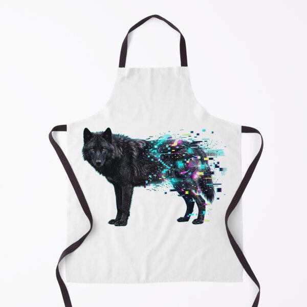 Item preview, Glitch Wolf Error Neon Digital Art Glitchbeasts designed and sold by GhezArt.