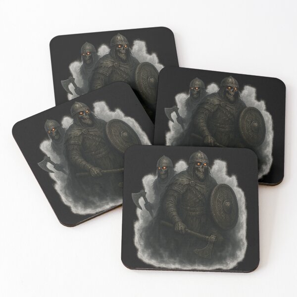 Item preview, Draugr Shieldwall Undead Viking Skeletons Glow Eyes designed and sold by Mythborn Saga.