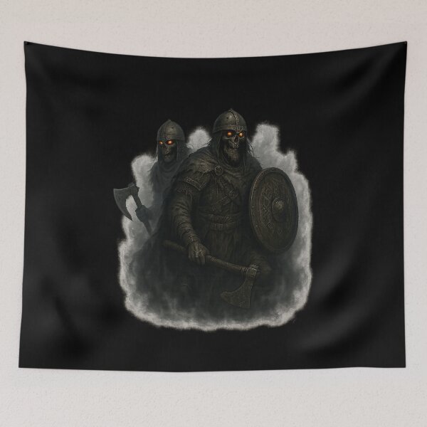 Item preview, Draugr Shieldwall Undead Viking Skeletons Glow Eyes designed and sold by Mythborn Saga.