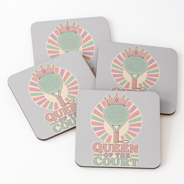 Item preview, Funny Padel girly Quote - queen of the court- Retro Vintage Padel Art designed and sold by BelievingCreates.