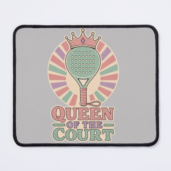 Item preview, Funny Padel girly Quote - queen of the court- Retro Vintage Padel Art designed and sold by BelievingCreates.
