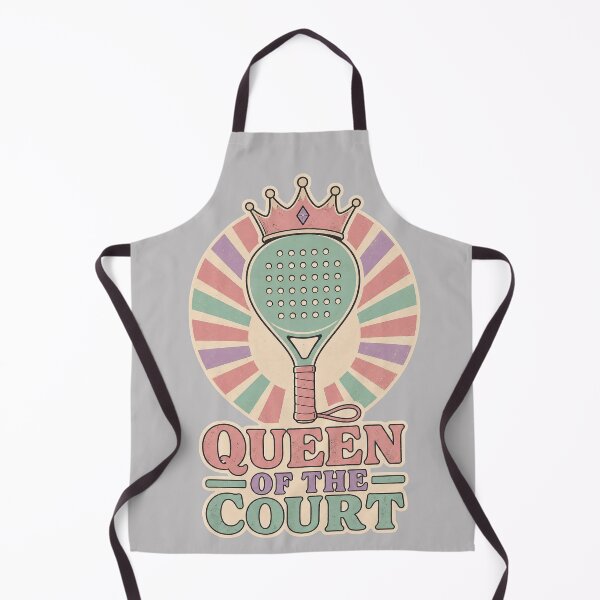 Item preview, Funny Padel girly Quote - queen of the court- Retro Vintage Padel Art designed and sold by BelievingCreates.