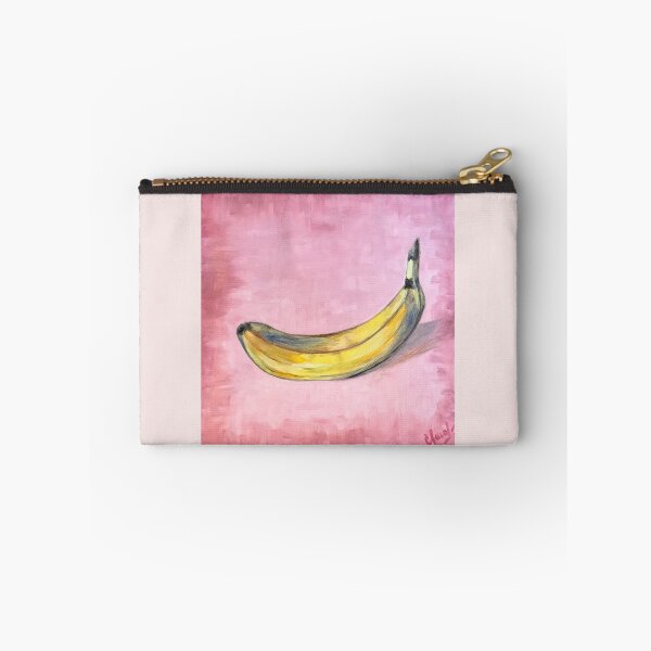 Item preview, POP BANANA | Warhol Inspired Oil Painting | Pink Pop Art Wall Decor designed and sold by BlueberrySwan.