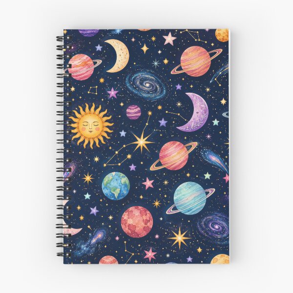 Item preview, Celestial Stars Planets Colourful Cosmic Pattern Artwork designed and sold by ArtComixHaven.