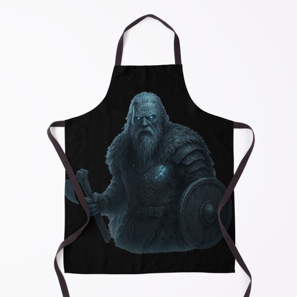 Item preview, Frost Giant Viking Warrior Glow Eyes Shield Axe designed and sold by Mythborn Saga.