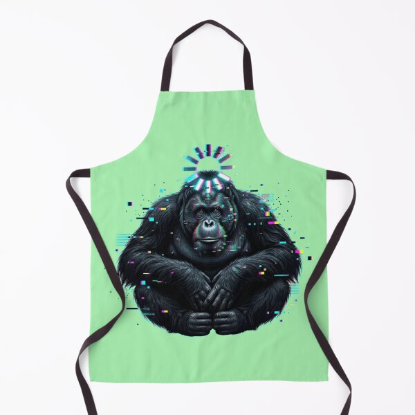 Item preview, Glitch Orangutan Buffer Loading Neon Glitchbeasts designed and sold by GhezArt.