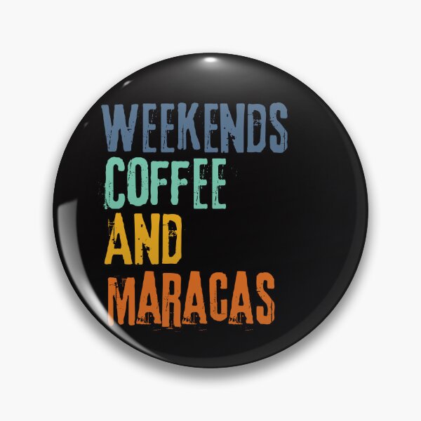Item preview, Funny Retro Weekends Coffee and Maracas designed and sold by WeirdlyRare.