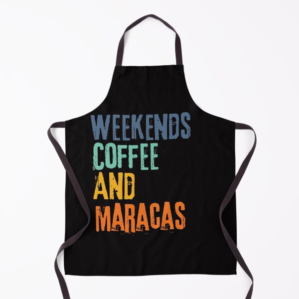 Item preview, Funny Retro Weekends Coffee and Maracas designed and sold by WeirdlyRare.