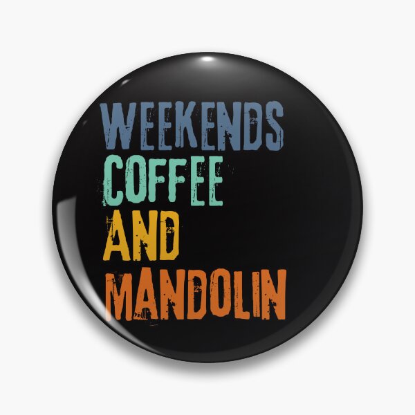 Item preview,  Funny Retro Weekends Coffee and Mandolin designed and sold by WeirdlyRare.