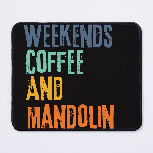 Item preview,  Funny Retro Weekends Coffee and Mandolin designed and sold by WeirdlyRare.