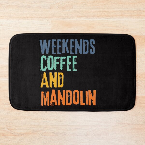 Item preview,  Funny Retro Weekends Coffee and Mandolin designed and sold by WeirdlyRare.