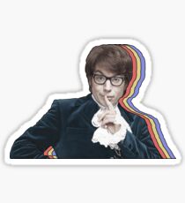 Austin Powers überlagert Sticker