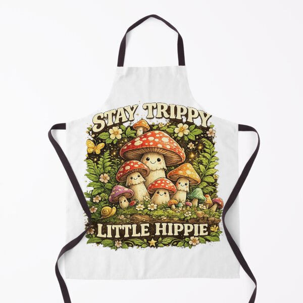 Item preview, Stay Trippy Little Hippie Cute Mushroom Cottagecore Psychedelic Nature Tee designed and sold by Wear Sculpt.