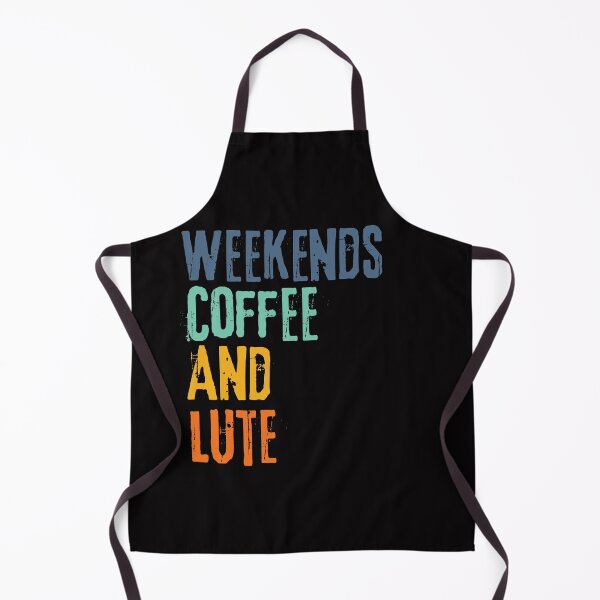 Item preview,  Funny Retro Weekends Coffee and Lute designed and sold by WeirdlyRare.