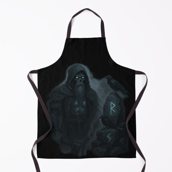 Item preview, Odin Sorcerer Viking Skeleton Cloak Runic Runestone designed and sold by Mythborn Saga.