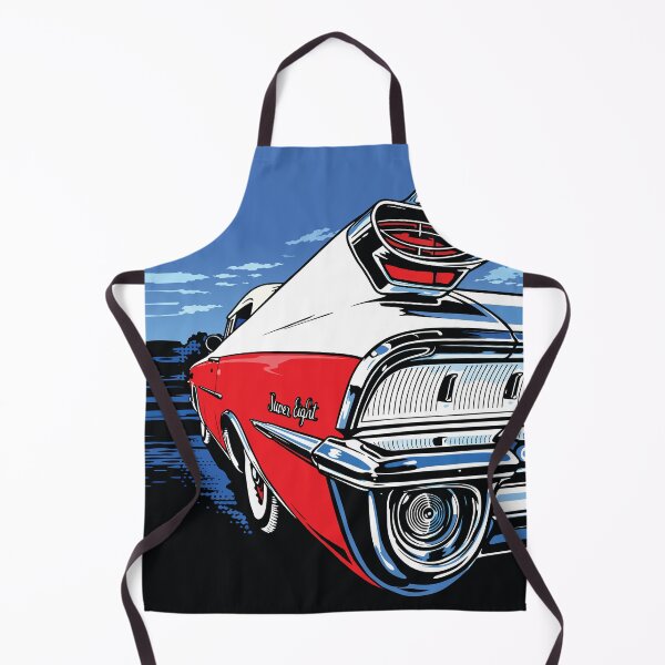 Item preview, Retro Red Tailfin Classic Car Illustration designed and sold by RamyGallery.