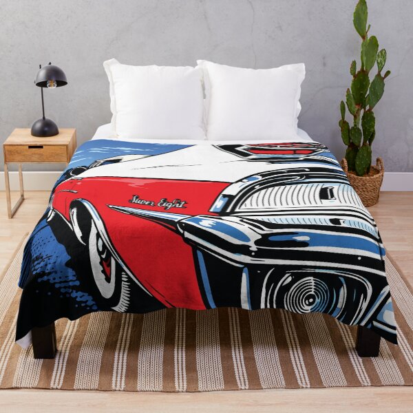 Item preview, Retro Red Tailfin Classic Car Illustration designed and sold by RamyGallery.