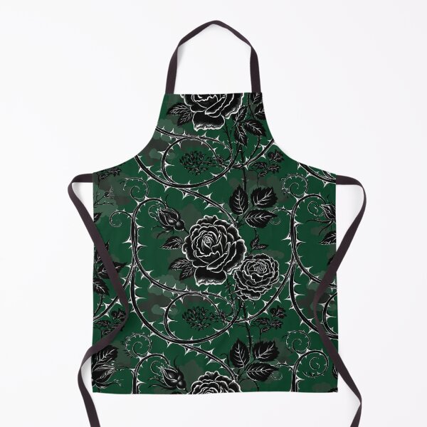 Aperçu de l'œuvre Motif sans couture rose gothique foncé et vert forêt créée et vendue par Grainwork.
