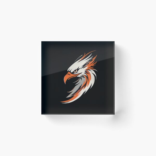 Item preview, Bold Orange Eagle Head Tribal Mascot Vector Art designed and sold by UrbanPrts.