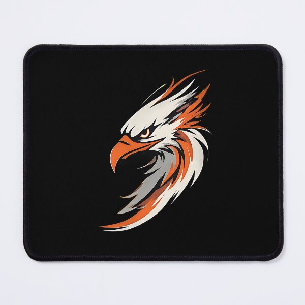 Item preview, Bold Orange Eagle Head Tribal Mascot Vector Art designed and sold by UrbanPrts.