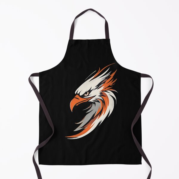 Item preview, Bold Orange Eagle Head Tribal Mascot Vector Art designed and sold by UrbanPrts.