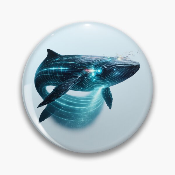 Item preview, Glitch Whale Deep Scan Sonar Neon Glitchbeasts designed and sold by GhezArt.
