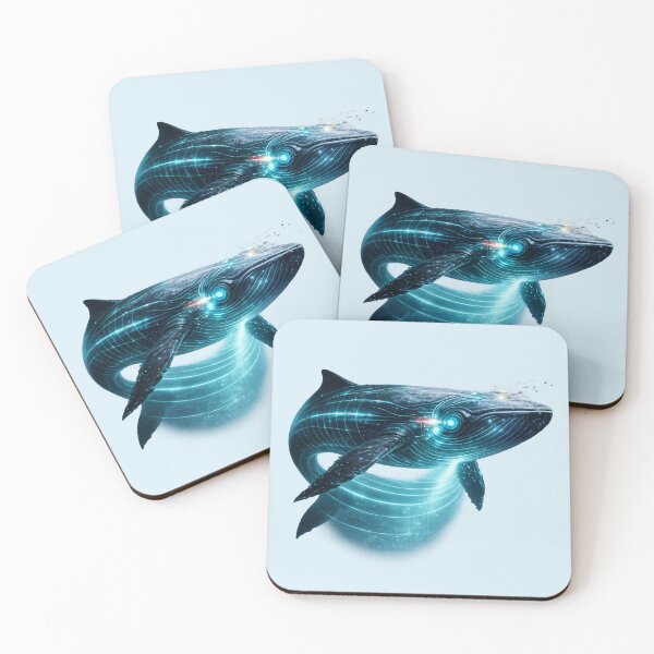 Item preview, Glitch Whale Deep Scan Sonar Neon Glitchbeasts designed and sold by GhezArt.