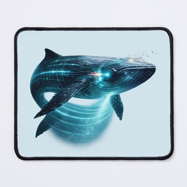 Item preview, Glitch Whale Deep Scan Sonar Neon Glitchbeasts designed and sold by GhezArt.