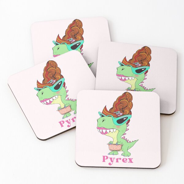 Item preview, T Rex Pyrex. designed and sold by MsBrillMakes.