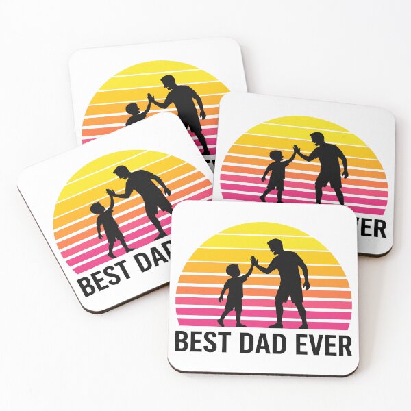 Item preview, Best Dad Ever Retro Sunset Father's Day designed and sold by TeNovaStudio ⭐⭐⭐⭐⭐.