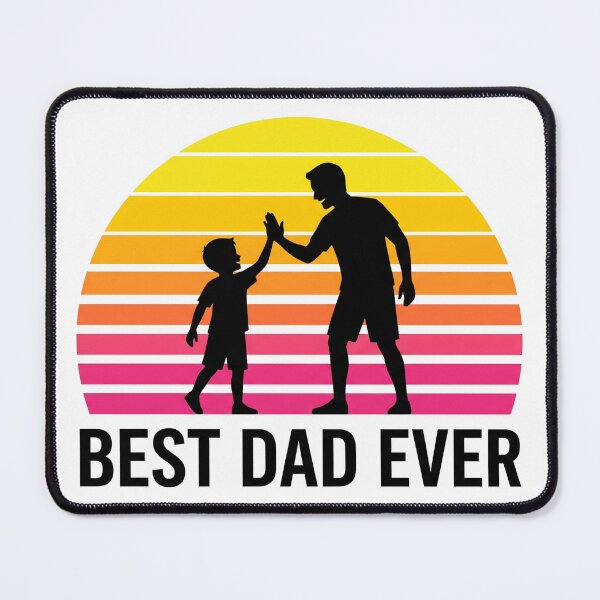 Item preview, Best Dad Ever Retro Sunset Father's Day designed and sold by TeNovaStudio.
