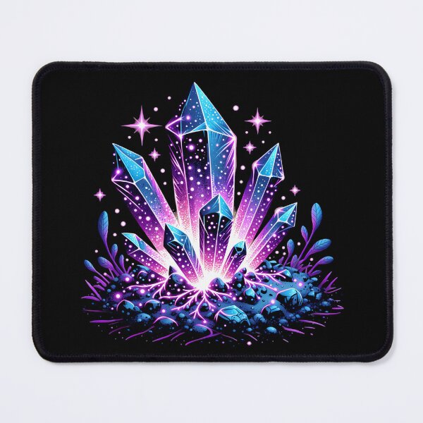 Item preview, Luminous cosmic crystals sticker designed and sold by BullesDePixels.