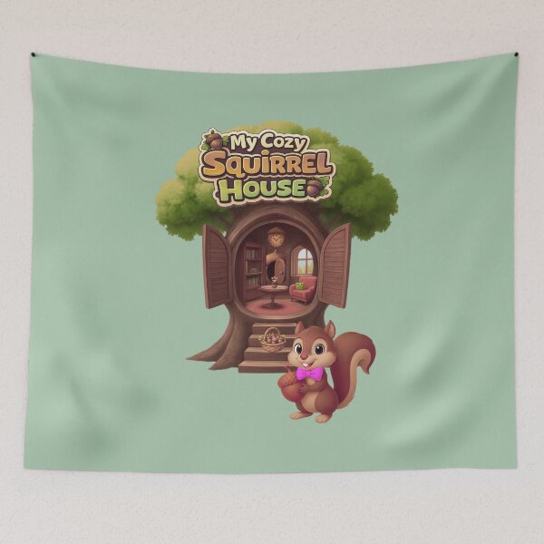 Item preview, My Cozy Squirrel House – Cute Forest Tree House Shirt designed and sold by Aimetoi.