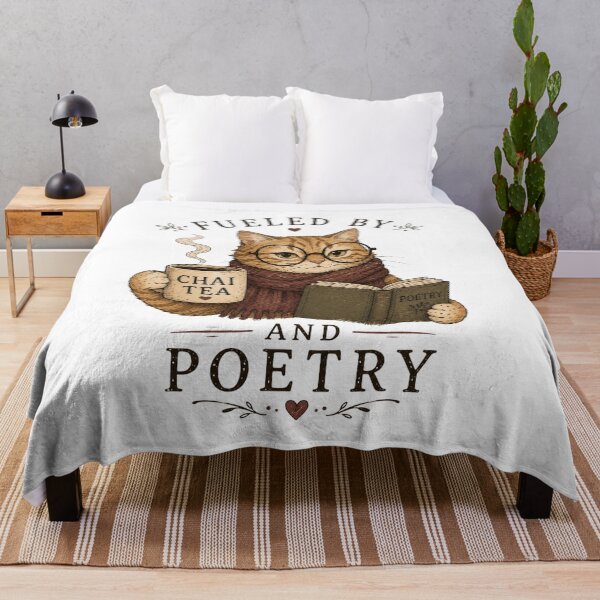 Item preview, Fueled by Chai Tea and Poetry Sassy WriterKat Cat  designed and sold by Kathy Gerstorff.