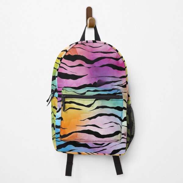 Item preview, Pastel Rainbow Zebra Stripe Pattern designed and sold by WatercolorLane.