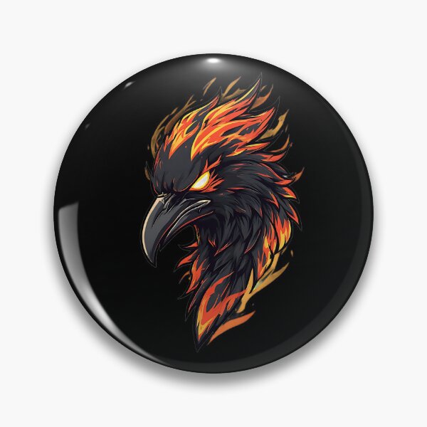 Item preview, Fierce Phoenix Bird Head Geometric Tribal Mascot Art designed and sold by UrbanPrts.