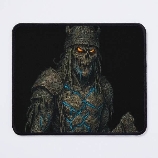 Item preview, Lightning Draugr Viking Zombie Glowing Blue Veins designed and sold by Mythborn Saga.